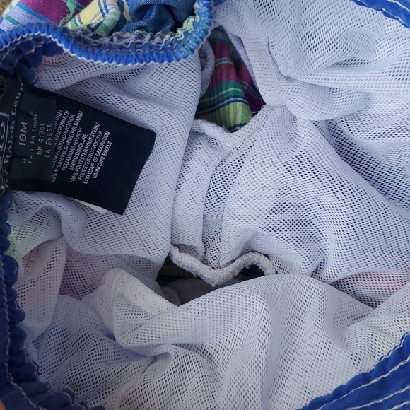 Polo Ralph Lauren Plaid Boys Swim Trunks 18 months Baby - Picture 4 of 7